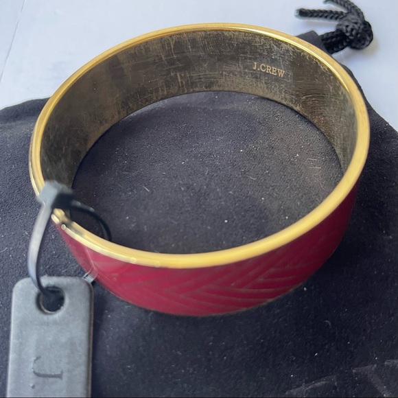 J.CREW Maroon Chevron Bangle - Picture 5 of 5